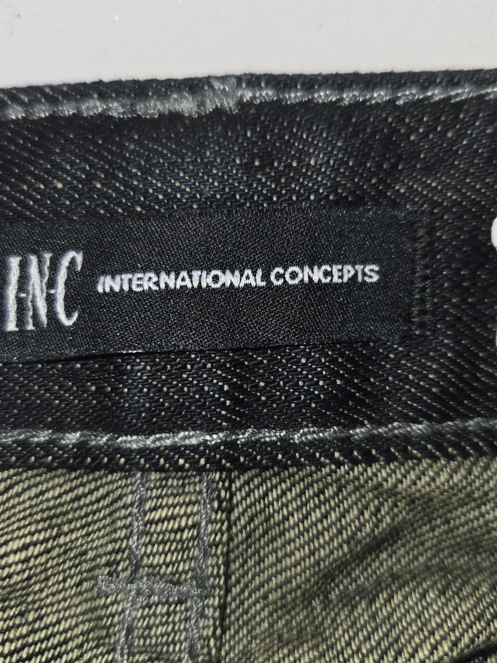 INC International Concepts Denim Jeans with White Stitching Mens 34x32 - Picture 8 of 12
